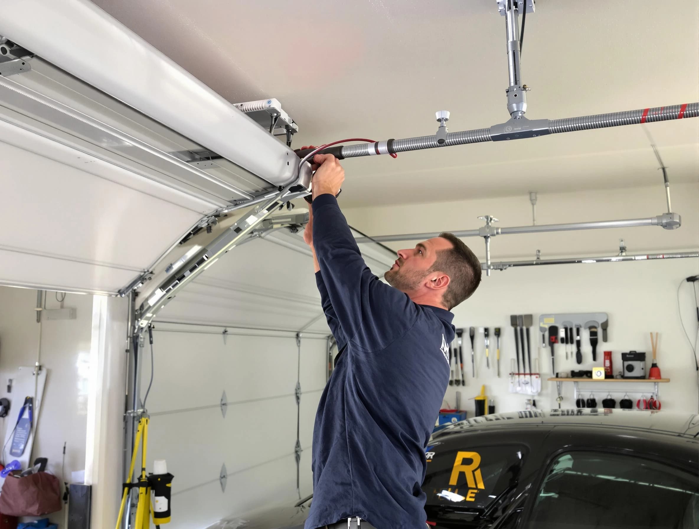 Taunton Garage Door Repair technician performing garage door cable repair in Taunton