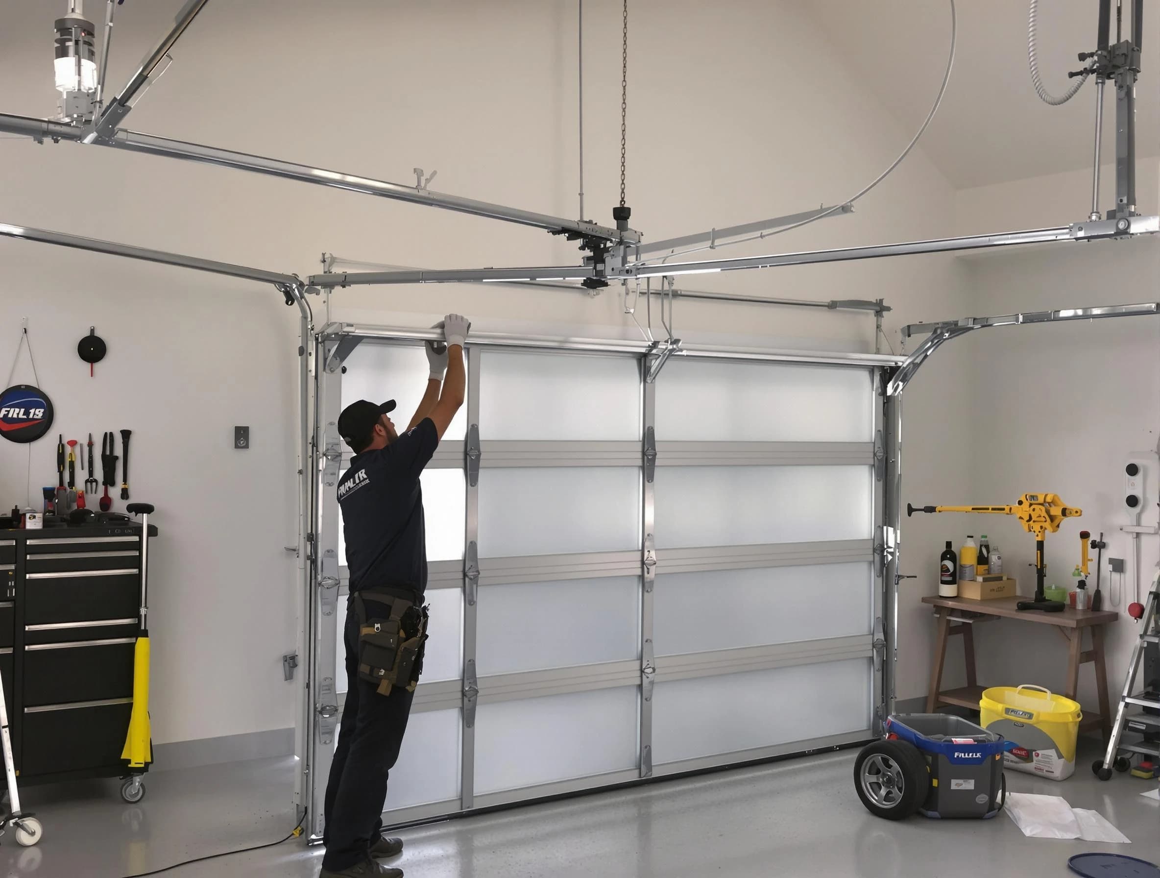 Taunton Garage Door Repair certified team performing precision garage door installation in Taunton