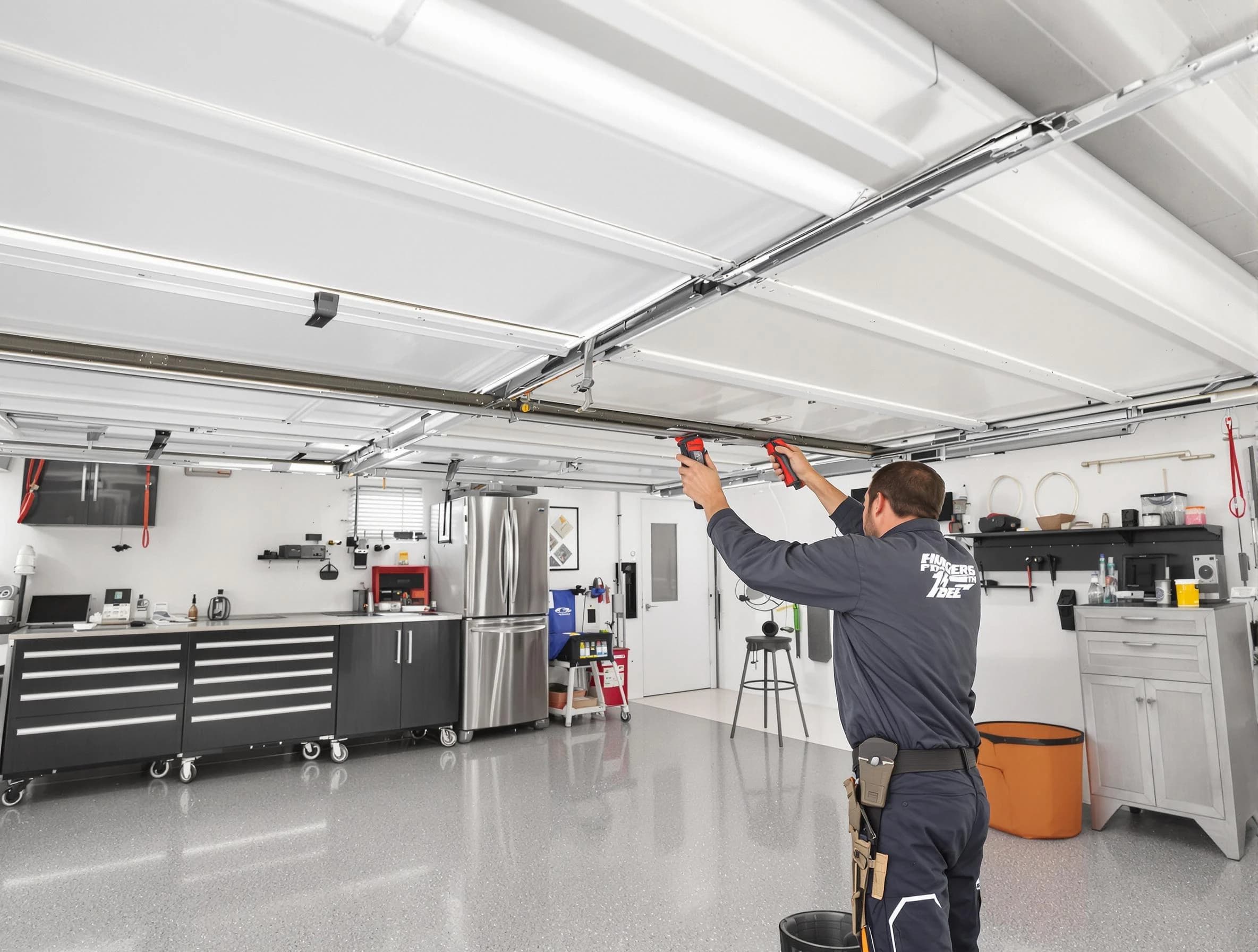 Overhead garage door repair service by Taunton Garage Door Repair in Taunton